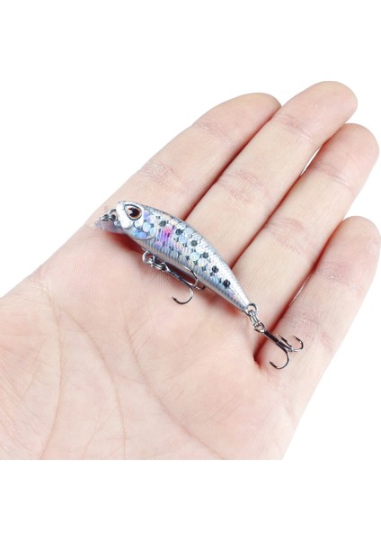 No.4 Stili .5g 4.5 cm Balıkçılık Lures Minnow Wobbler Batan Bas Trolling Yapay Sert Yem Crankbait Sazan Pesca Olta Takımı (Yurt Dışından)