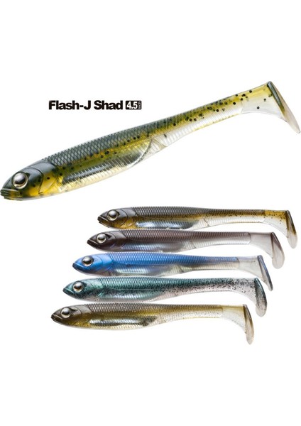 No.2 Tarzı Orijinal Flash-J Shad 4.5 "t Kuyruk Yumuşak Yem Balıkçılık Cazibesi 11 cm 12G Yüzen Swimbaits Pisi Balığı Levrek Somon Pike Alabalık (Yurt Dışından) fiyatları