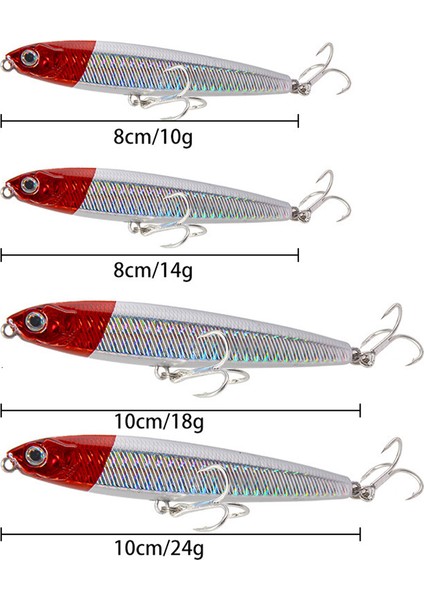 Gümüş Tarzı 18G Kalem Balıkçılık Cazibesi G Yüzen Batan Bas Olta Takımı Lures Yapay Sert Yem 3D Gözler Gerçekçi Minnow Cazibesi (Yurt Dışından)