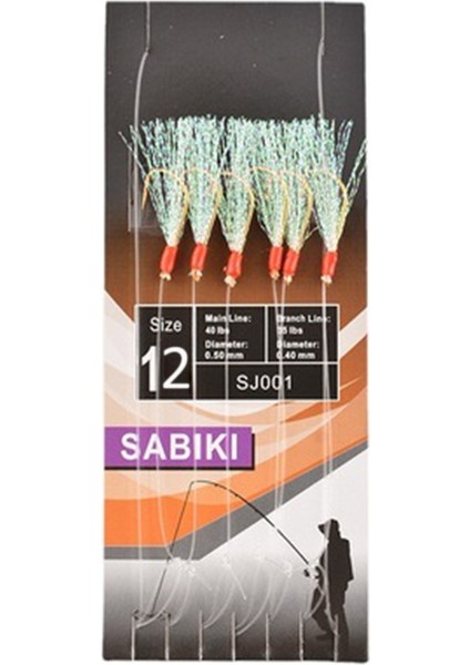 No.12 Tarzı Ack Sabikis Yumuşak Balıkçılık Cazibesi Kuleleri Yem Jig Cazibesi Tüy Cazibesi Ringa Yem Deniz Balıkçılık Kanca Terminali Aksesuarları Mücadele (Yurt Dışından) modelleri