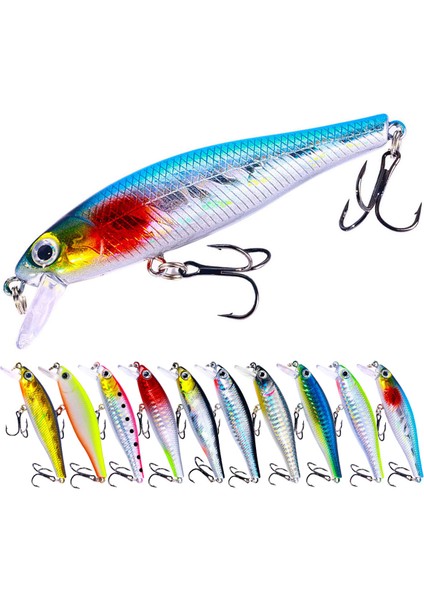 Sarı Stil Minnow Krank Wobbler Jerkbait Balıkçılık Cazibesi 8.8 cm 9g Isca Yapay Carkbait Wobblers Swimbait Olta Takımı Bas Pike Sazan (Yurt Dışından) modelleri