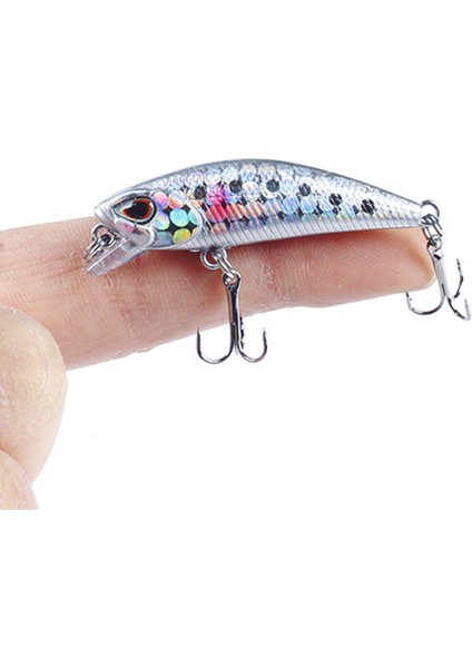 No.1 Stili .5g 4.5 cm Balıkçılık Lures Minnow Wobbler Batan Bas Trolling Yapay Sert Yem Crankbait Sazan Pesca Olta Takımı (Yurt Dışından) fırsatları