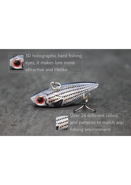 L666X78 Stili Wlure Balıkçılık Cazibesi Dudaksız Vıb 4 cm 4.6g Minik Sert Cazibesi Sazan Balıkçılık Sinek Balıkçılık Yem Kuyruk Kanca Batan Dibe L666 (Yurt Dışından)