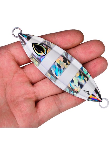 Renklid Stili 100G-11CM 1 Adet Yavaş Jig 40G 60G 80G 100G 150G 200G Balıkçılık Cazibesi Döküm Jig Yem Kaşık Metal Balık Tuzlu Su Yapay Sert Yem Mücadele (Yurt Dışından)