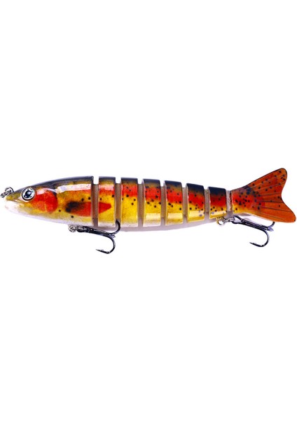 No.4 Stili Hengjıa Wobblers Pike Balıkçılık Lures Yüzme Yemi 12. Çok Eklemli Crankbait Sert Yem Minnow Alabalık Levrek Olta Takımı (Yurt Dışından)