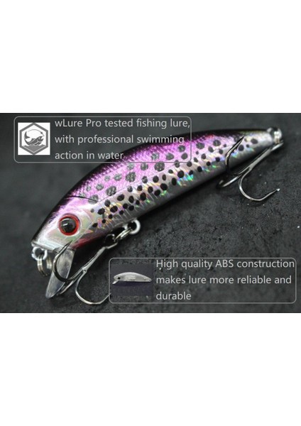 M219X89 Tarzı Wlure Jerkbait Minnow Crankbait 8g 7 cm Balıkçılık Cazibesi Sert Yem Sazan Balıkçılık Tatlı Su Böcek Yem Sahte Cazibesi Balıkçılık M219 (Yurt Dışından)