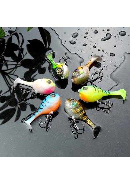 B Tarzı 1 Parça Teknık Bebek Deraball Swimbait Yumuşak Cazibesi Balon Balığı G Yapay Silikon Yem Kanca ile Bas Balıkçılık Pike Cazibesi (Yurt Dışından) fırsatları