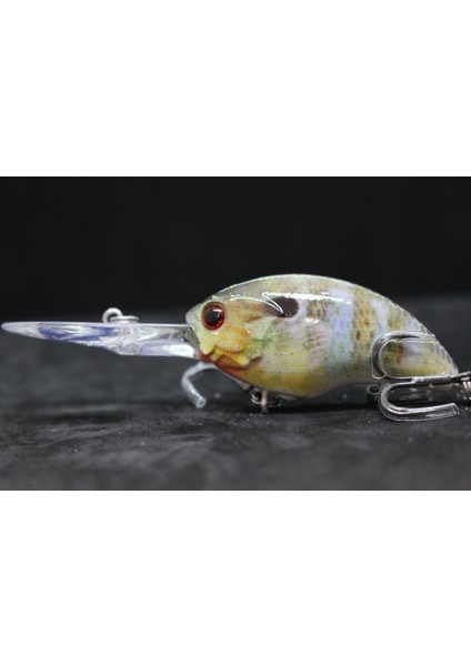 HC733X409 Stili Wlure Balıkçılık Lures 11G 8.5 cm Derin Su Wobbler Gerçek Cilt Boyama Sıkı Yüzen Crankbait Kesme Bıçağı Tiz Kanca HC733 (Yurt Dışından)
