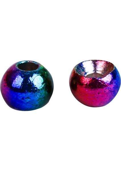 Gökkuşağı Tarzı 2,8 mm Sinek Balıkçılık Kanca Tungsten Yuvarlak Boncuk Perisi Kafa Dıy Oluklu Sinek Bağlama Tungsten Fasulye Topu Olta Takımı (Yurt Dışından)