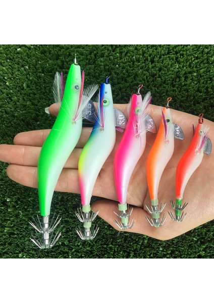 No.2 Tarzı 3.5g Orjd Kalamar Jigs 3.0g 3.5g Aydınlık Kalamar Balıkçılık Cazibesi Ahşap Karides Balıkçılık Cazibesi Kalamar Kanca Gerçekçi Sert Jig Yemler (Yurt Dışından) fırsatları