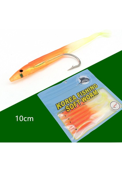 No.6 Stili Newlot 10 cm 2.5g Balıkçılık Cazibesi Balık Yılan Balığı Cazibesi Beyaz Mavi Yumuşak Yemler Kanca ile Küçük Balık Yılan Balığı Yapay Yem Pesca Leurre (Yurt Dışından) fırsatları