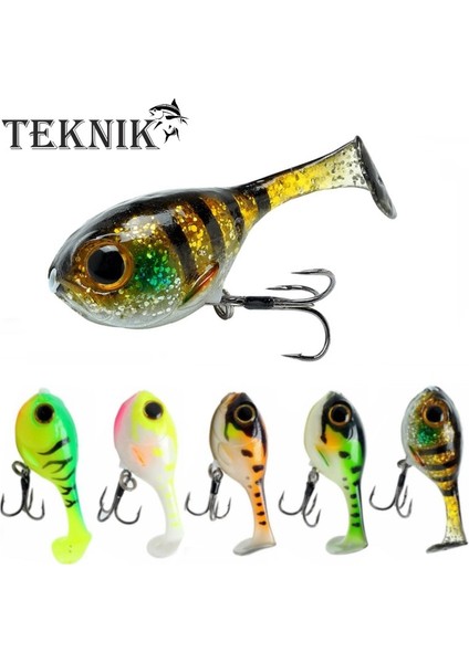B Tarzı 3 Parça Teknık Bebek Deraball Swimbait Yumuşak Cazibesi Balon Balığı G Yapay Silikon Yem Kanca ile Bas Balıkçılık Pike Cazibesi (Yurt Dışından) fiyatları