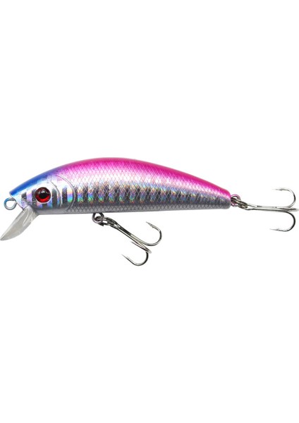 No.7 Tarzı 1 Adet Minnow Balıkçılık Cazibesi 7cmg 3D Gözler Crankbait Cazibesi Wobbler Yapay Sert Yem Üç Çapa Kanca Olta Takımı (Yurt Dışından)