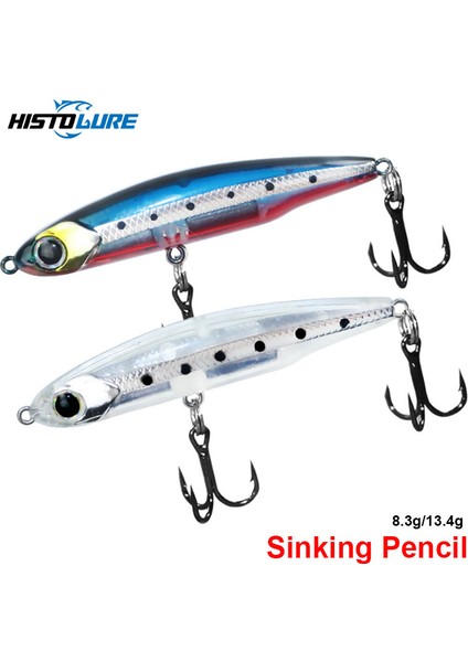 K Tarzı 8.3g Hıstolure 8.3g 13.4g Batan Kalem Balıkçılık Cazibesi Minnow Tatlısu Dere Wobbler Yapay Sert Plastik Alabalık Yem T (Yurt Dışından) fiyatları