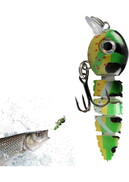 D Tarzı Balıkçılık Lures Yem Bas Alabalık Bioection Balık Yemleri Animasyonlu Parçalı Biyonik Balıkçılık Cazibesi Batan Swimbaits Sert Yem (Yurt Dışından)