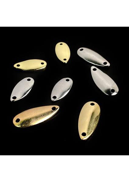 Gümüş Tarzı 1.5 gr 10 Adet Ay Cazibesi 0.8g.5gg Mikro Metal Balıkçılık Yem Minik Sert Payet Cazibesi Kaşık Küçük Fgle Kanca Akışı (Yurt Dışından)