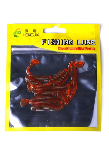 SO041-8 Stili 5 cm Ack Yumuşak T Kuyruk Balıkçılık Cazibesi Seti Grub Solucan Swimbaits Silikon Yemler Pesca Bas Sazan Olta Takımı Silikon Yem (Yurt Dışından)