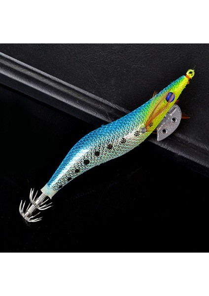 Sarı Stil No.3.5 Boyutu 2.5 #3.0 #3.5 # Aydınlık Kalamar Jig Balıkçılık Cazibesi Ahşap Karides Gürültülü Top Ahtapot Kalamar Jig Kanca Mürekkepbalığı Tuzlu Su Yemi (Yurt Dışından)