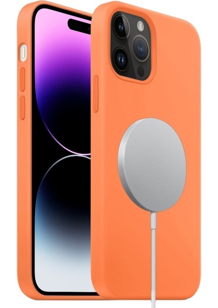 iPhone 15 Pro Max Kılıf Magsafe Özellikli Liquid Ivy Lansman Kapak