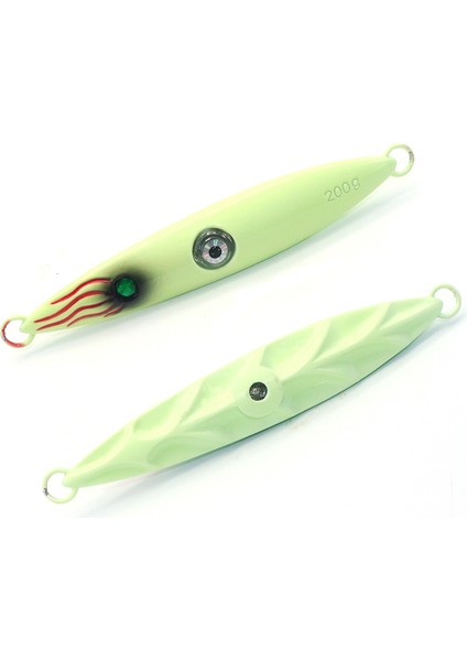 E Tarzı 200G Volın Yenı Büyük Metal Jig Balıkçılık Cazibesi 200G Tekne Yavaş Jig Aydınlık Cazibesi Suda Parıldayan Sert Yem Deniz Olta Takımı (Yurt Dışından)
