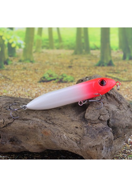LPE203WT Stili 10 cm 12G Üst Su Kalem Balıkçılık Cazibesi Wobblers Yapay Sert Yem Kalem Yürüyüş Yemi Yüzey Balıkçılık Cazibesi (Yurt Dışından)