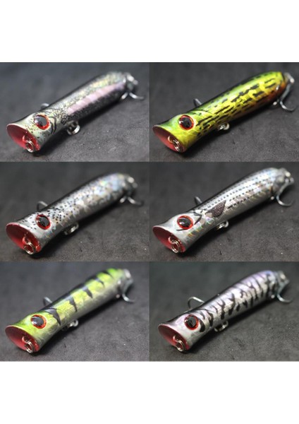 T683X80 Stili Wlure Balıkçılık Cazibesi Topwater Popper 8 cm 12G Crankbait Sazan Sinek Tatlı Su Deniz Böcek Yem Sahte Cazibesi Buz Cazibesi Balıkçılık T683 (Yurt Dışından) indirimleri