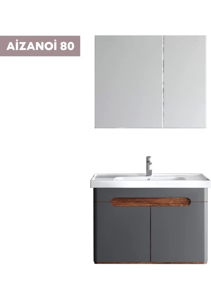 Aizanoi 80 cm Banyo Dolabı