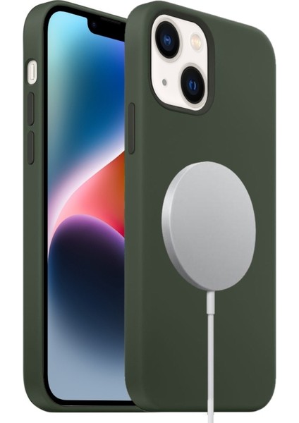 iPhone 15 Plus Kılıf Magsafe Özellikli Liquid Ivy Lansman Kapak fiyatları