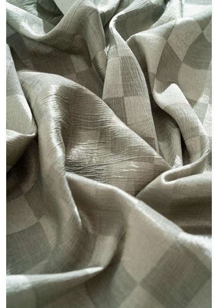 Kadın Dama Desenli Tesettür Jakarlı Şal 185X70 cm fiyatları