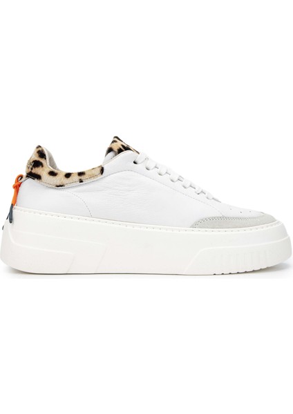 Kadın Deri Beyaz/leopar Sneakers & Spor Ayakkabı 511 BD1202C Bn Ayk Y24 Camelıa/abıp/marmo
