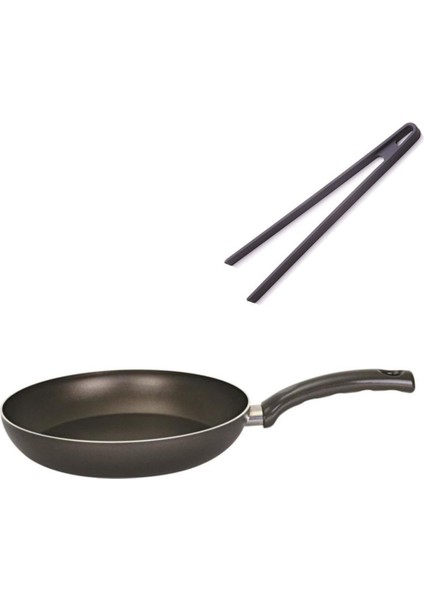 Teflon Tava 24 cm ve Silikon Maşa