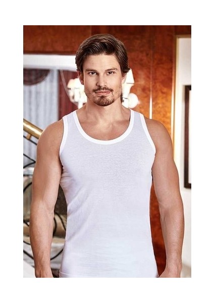 Çapa Collection Baytaş Yıldız Erkek Ince Beyaz Atlet 12 Adet fiyatları