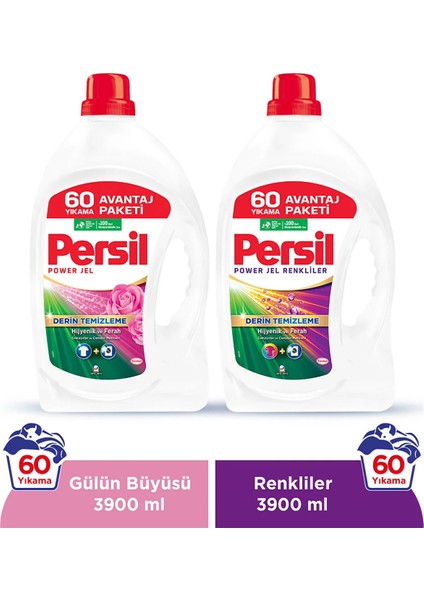 Gülün Büyüsü Jel Deterjan & Persil Color Jel Deterjan 60 yıkama