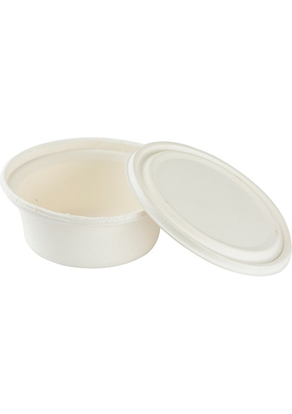 %100 Doğal Şeker Kamışından Üretilmiş Ekolojik 300 ml Tek Kullanımlık Kase 1 Koli (750 Adet)