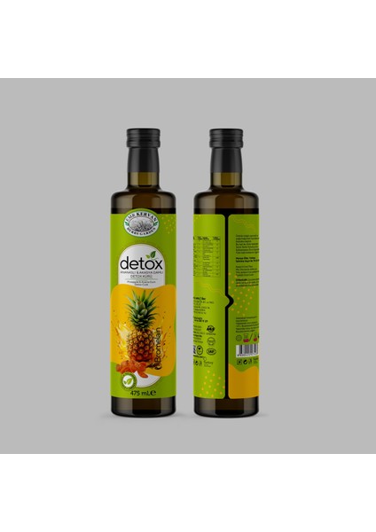 Herbs Garden Ananaslı (Bromelain) ve Akasya Gamlı Detox Kürü 475ML