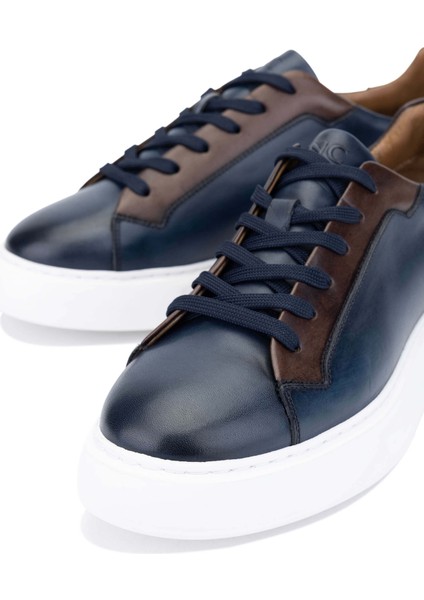 Erkek Deri Lacivert Casual Ayakkabı 233 3148 Erk Ayk Y24 Lacı/kahve fırsatları