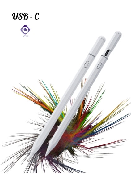 iPad 11 Pro 4. Nesil Uyumlu Pencil Usb-C Avuç Içi Red Eğim Özellikli Bluetooth Bağlantılı Stylus Kalem