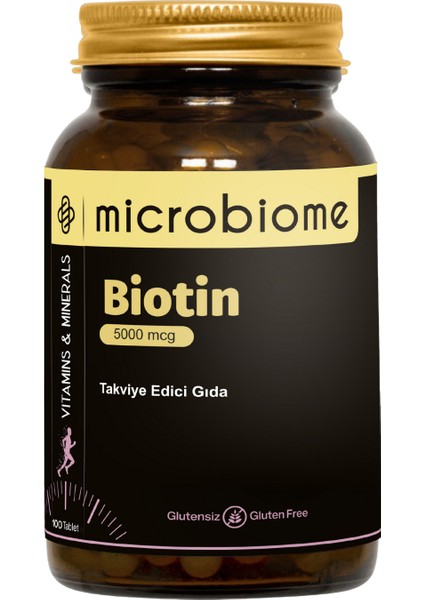 Biotin 5000 mcg 100 Tablet