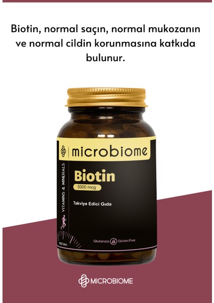 Biotin 5000 mcg 100 Tablet