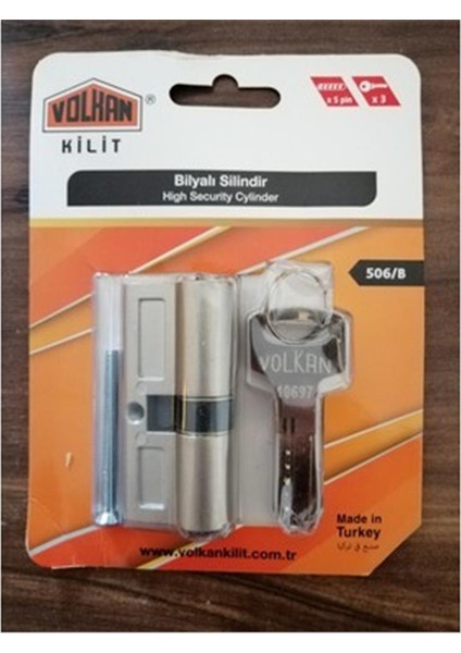 506/B Bilyalı Barel 68MM Nikel