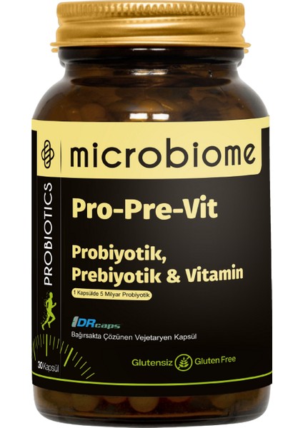 Probiyotik Complex Probiyotik Prebiyotik ve Vitamin 30 Kapsül