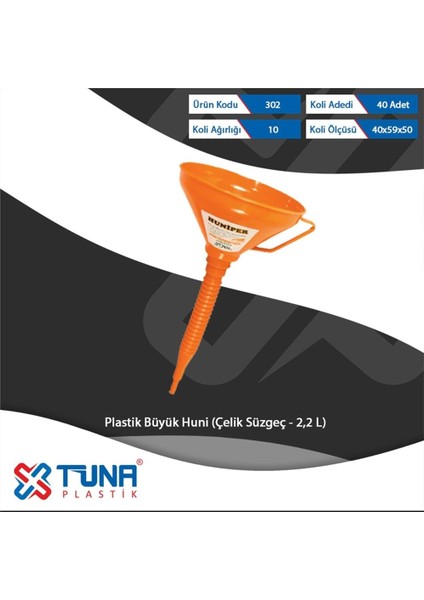 302 Plastik Huni 2,2 Lt