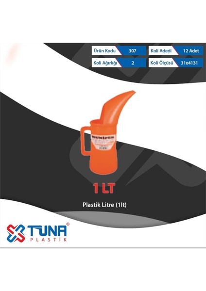 307 Plastik Litre 1 Lt