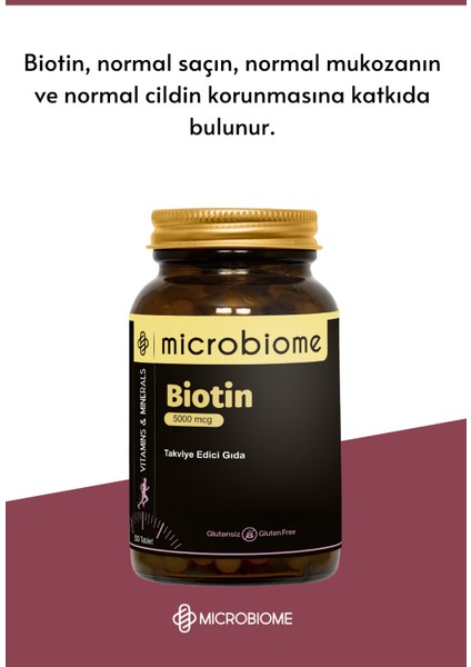 Biotin 5000 Mcg 50 Tablet