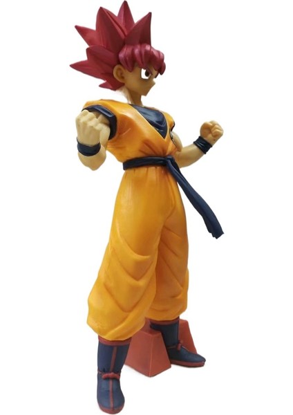 Rodrigo Berlin Dragon Ball Süper Saiyan Süper Kızıl Saç Güneş Wukong Kakarot Kutulu Anime Şekil Modeli Süsleme (Yurt Dışından)