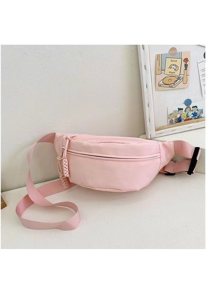 Crossbody Göğüs Çantası Kanvas Rahat Çanta Kadın Ilkbahar ve Yaz Spor Niş Çok Yönlü Bel Çantası (Yurt Dışından)