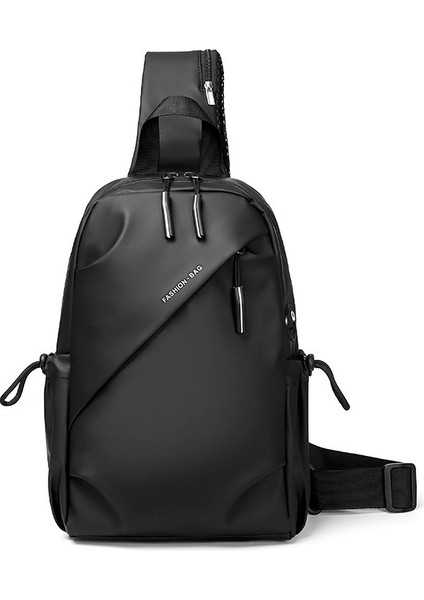 Trendy Marka Erkek Crossbody Çanta Çok Fonksiyonlu Su Geçirmez Göğüs Çantası Crossbody Omuzdan Askili Çanta Rahat Spor Küçük Erkekler Için Sırt Çantası (Yurt Dışından)