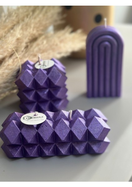 Chemdle Üçlü Dekoratif Mum Seti