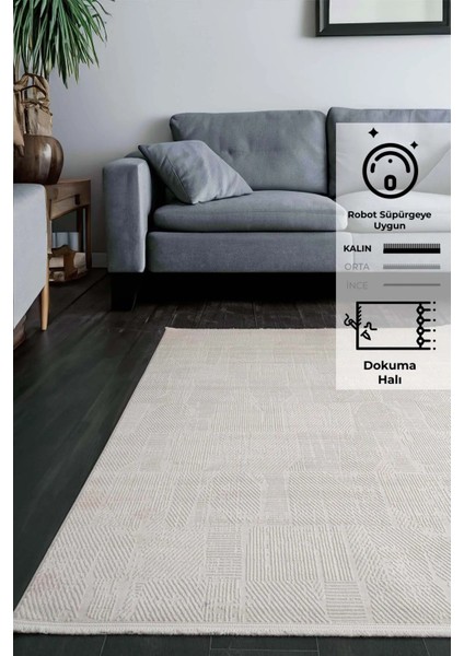 Ihtişam Perge Ipek Polyester Kaymaz Taban Ev Dizayn Mekan Salon Oda Halısı