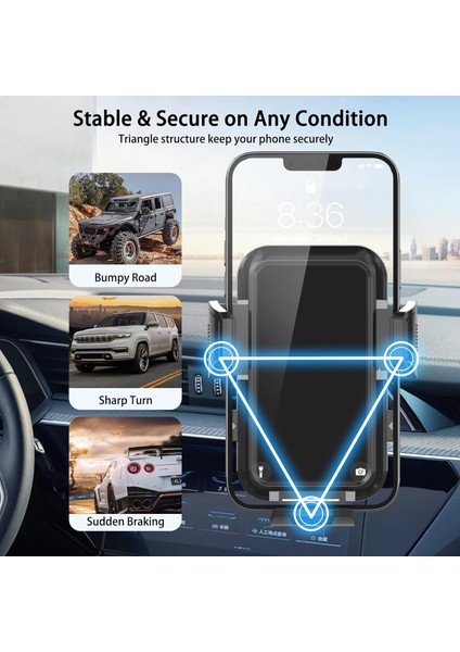 Yükseltilmiş Eller Serbest Araç Montajı, Araba Için Evrensel Cep Telefonu Tutucu, 4-7 Inç Akıllı Telefonlar Için 360 Derece Dönebilen Telefon Montaj Yuvaları (Saf Siyah) (Yurt Dışından) fırsatları